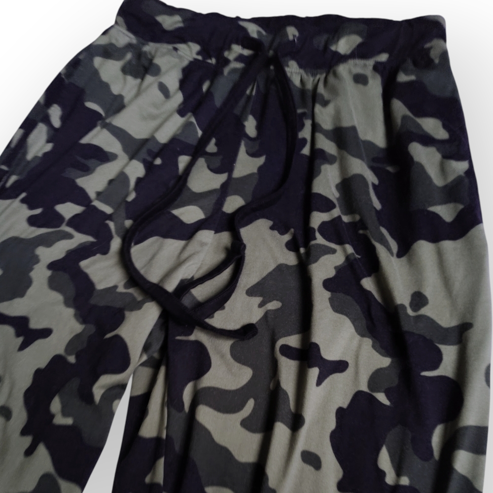 George Black Jogger Pants with Gray Lining Pajama Bottoms - Picture 2 of 3